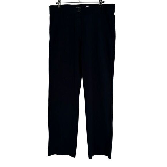 Betabrand Classic Dress Yoga Pant Straight Leg Navy Blue Large Petite - Picture 1 of 7